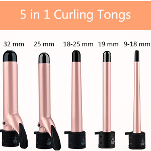 5 in 1 curling tongs
