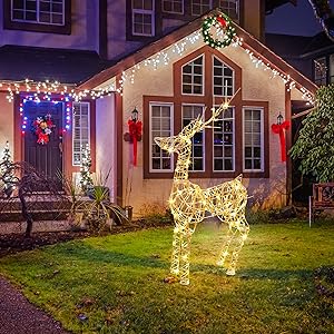 christmas lights on a house