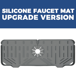 kitchenguard silicone faucet handle drip catcher tray mat kitchen guard silicone faucet mat