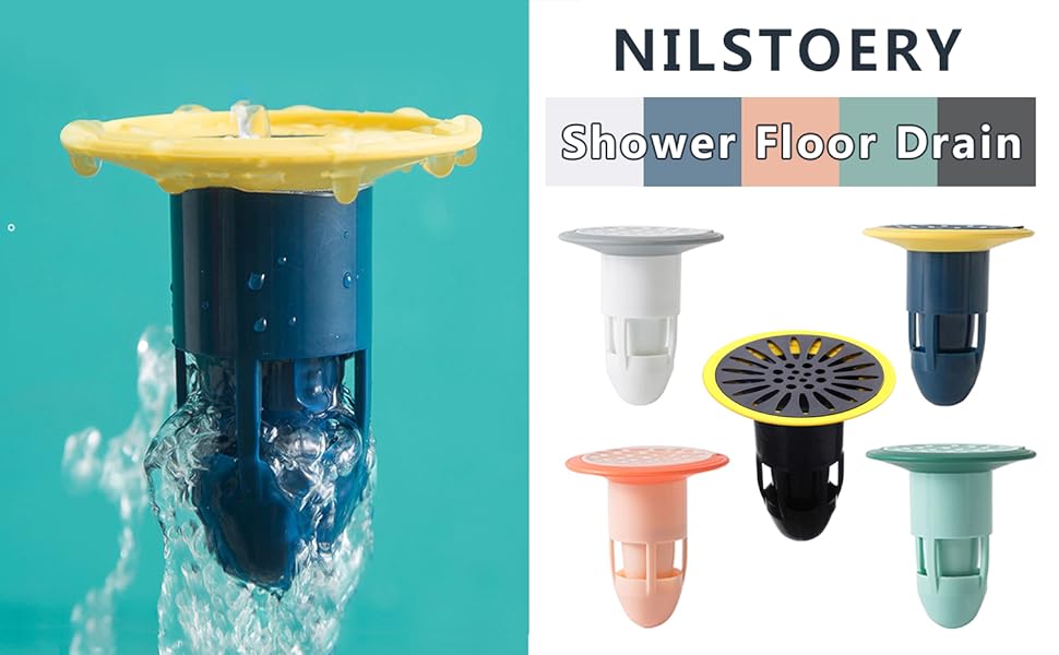 Shower Floor Drain Backflow Preventer Valve Sewer Core Drainage Insert