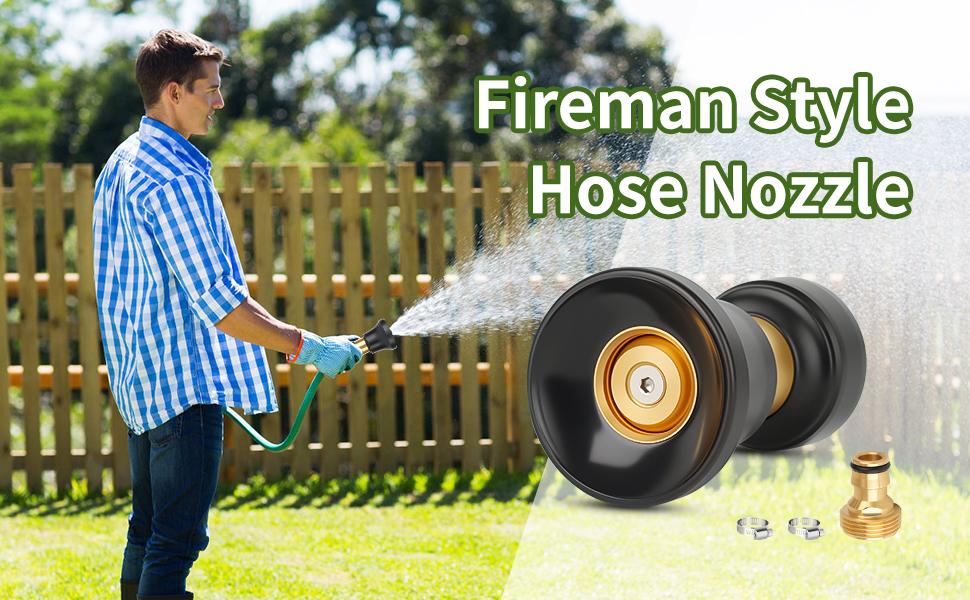 Fireman Style Hose Nozzle