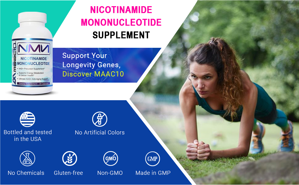 NMN Real Nicotinamide Mononucleotide Supplement (NMN 125mg Capsules) Powerful NAD+ Precursor