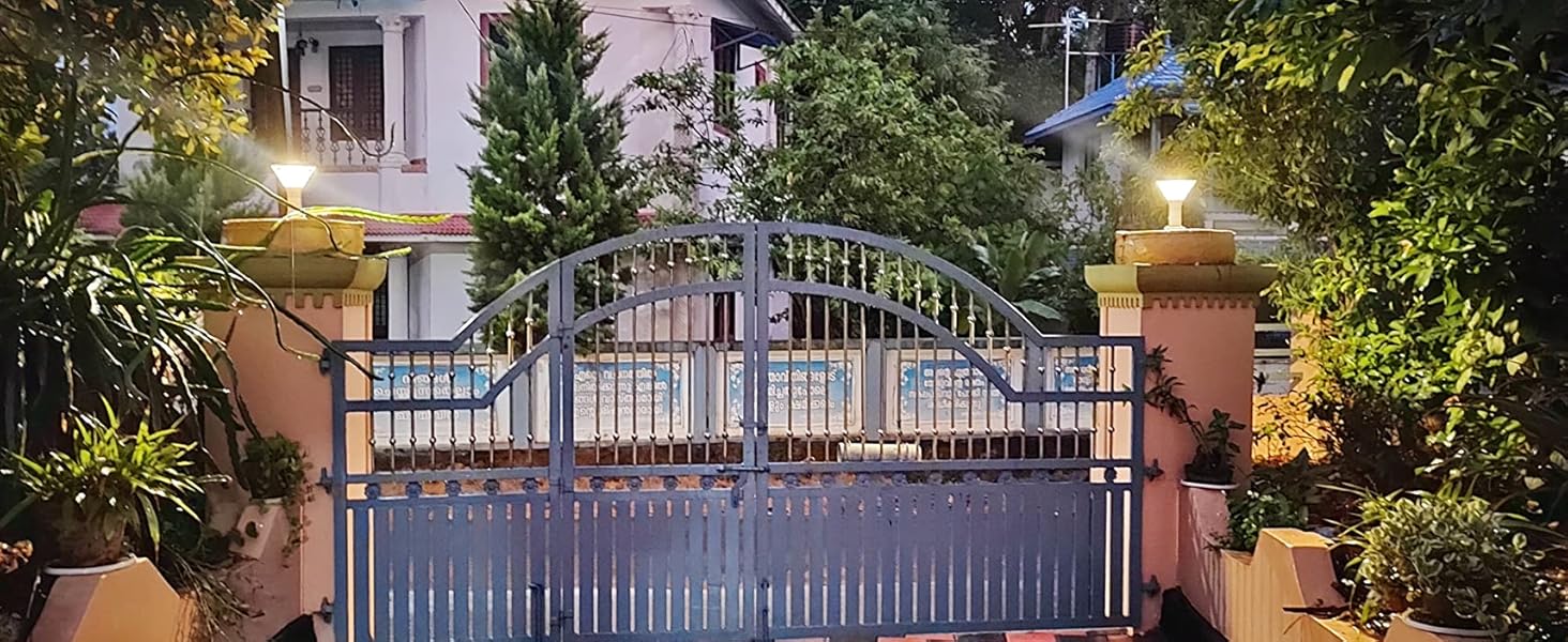 Yash Gate Pillar Lights for Home Gate Ourdoor Waterproof Compound Wall Lights