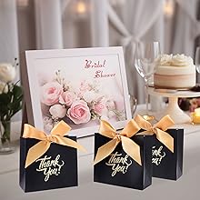 Accessotech 50 Pieces Wedding Favour Boxes Bridal Showers Parties