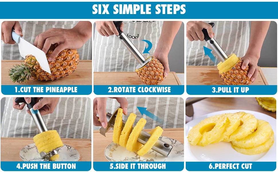 Stainless Steel Pineapple Corer & Slicer
