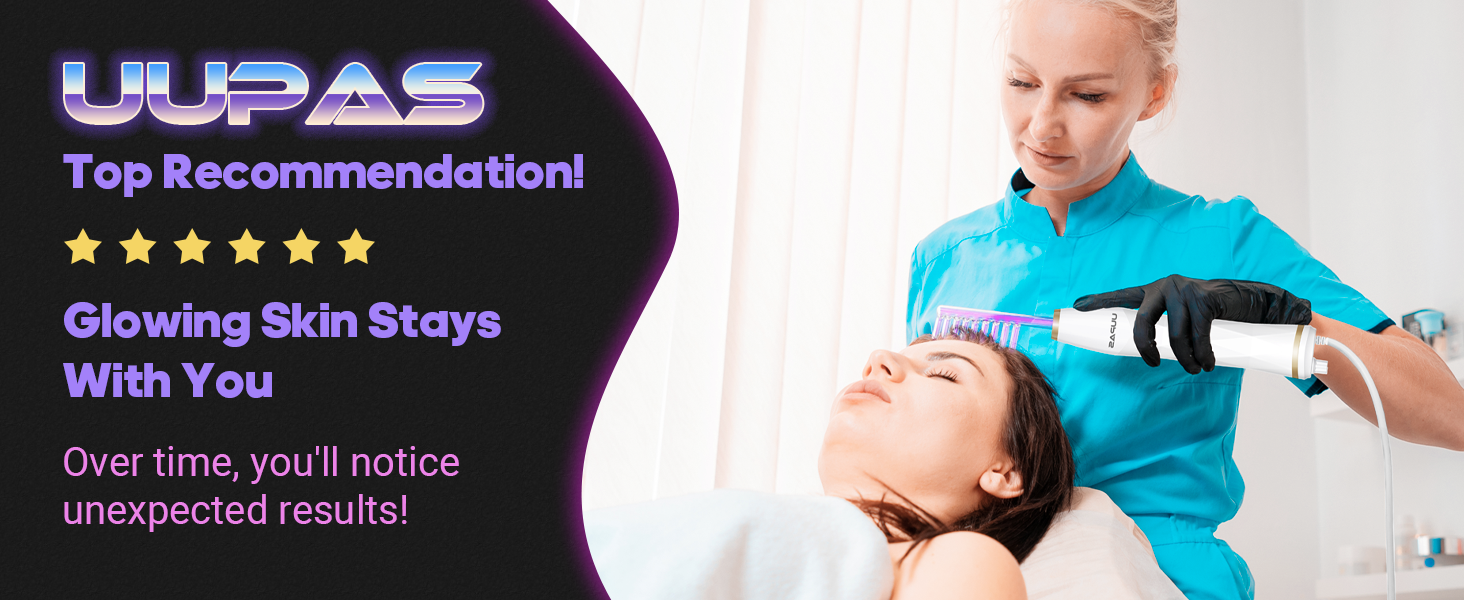 High Frequency Facial Wand UUPAS 4 in 1 Violet High Frequency Facial