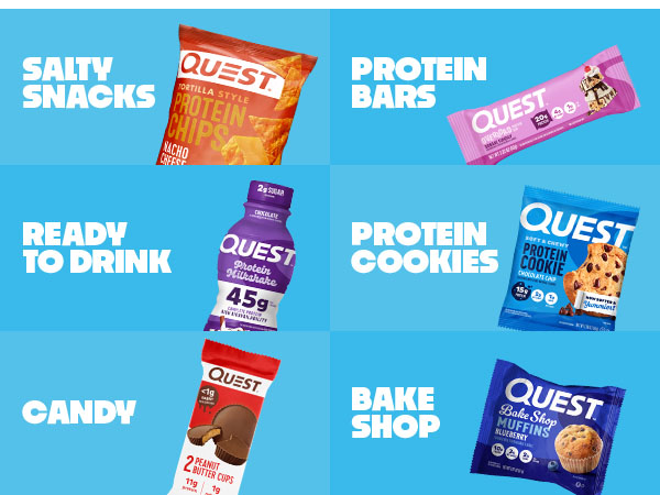 image showing all quest product categories