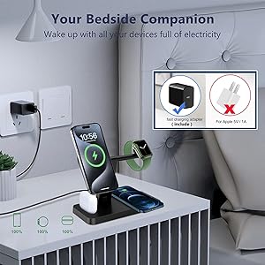 Amazon.com: Magnetic Charging Station,PDKUAI for MagSafe 4