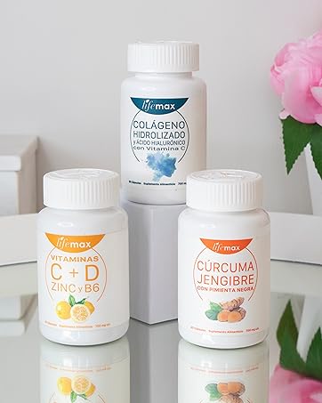 colageno curcuma sistema inmune vitamina c d zinc jengibre acido hialuronico suplementos