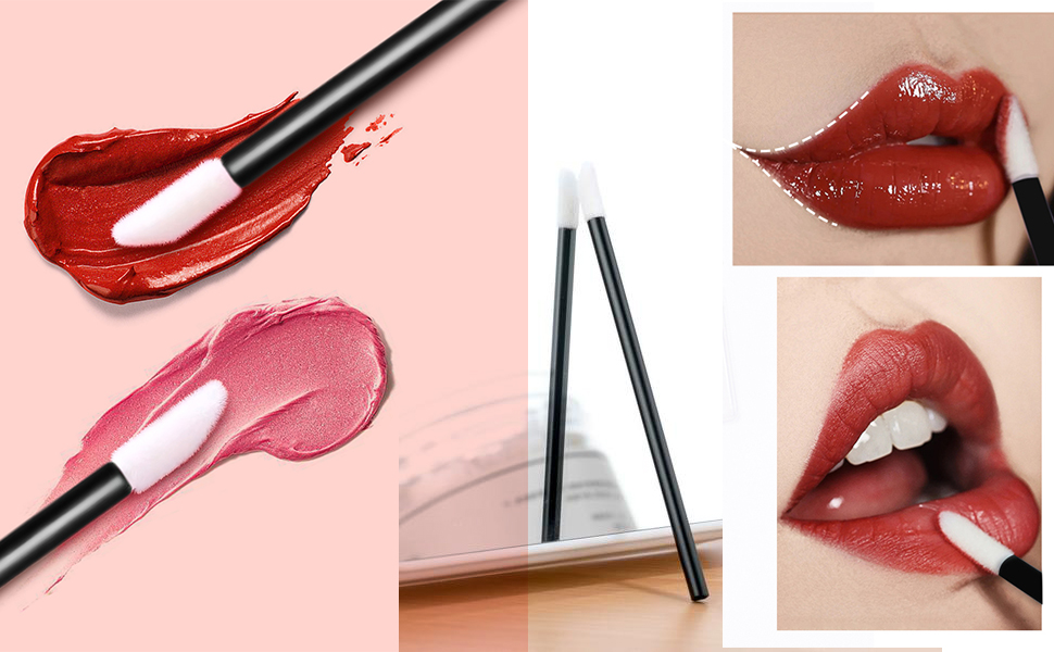 Lip Disposable Applicators Lipgloss Brush Mascara Makeup Brush Lipstick Eyelash Brush Tester Wands