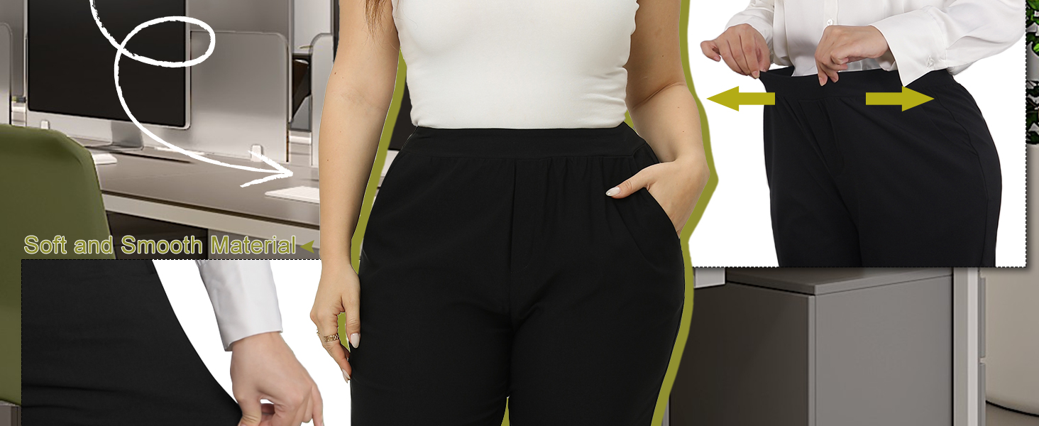 plus size work pants