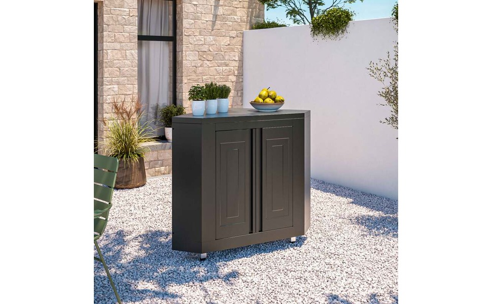 Oviala Eckschrank für Außenküche Amazon.de Garten