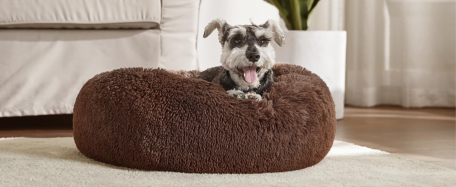Bedsure Calming Dog Bed for Extra Large Dogs Donut