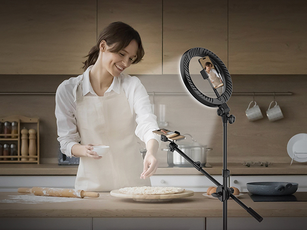 Amazon | LUXSURE リングライト 撮影用ライト スマホ 三脚