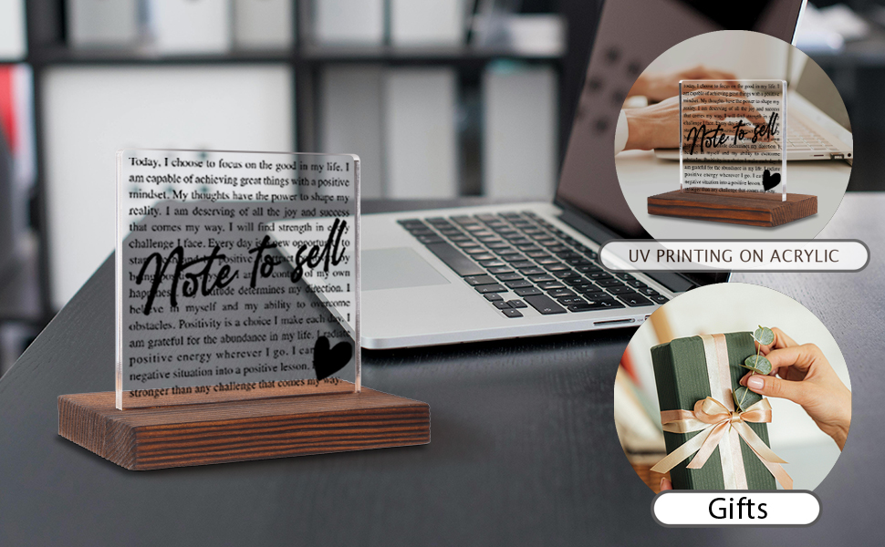 Note To Self Desk Decor