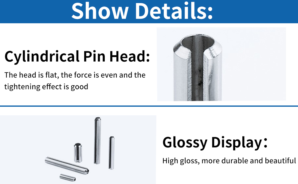 280Pcs Stainless Steel Slotted Spring Pin Assortment Kit Split Spring