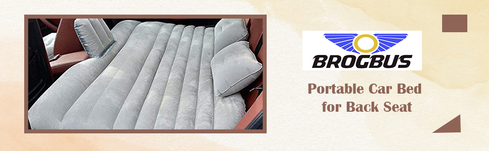 brogbus portable car bed mattress for back seat