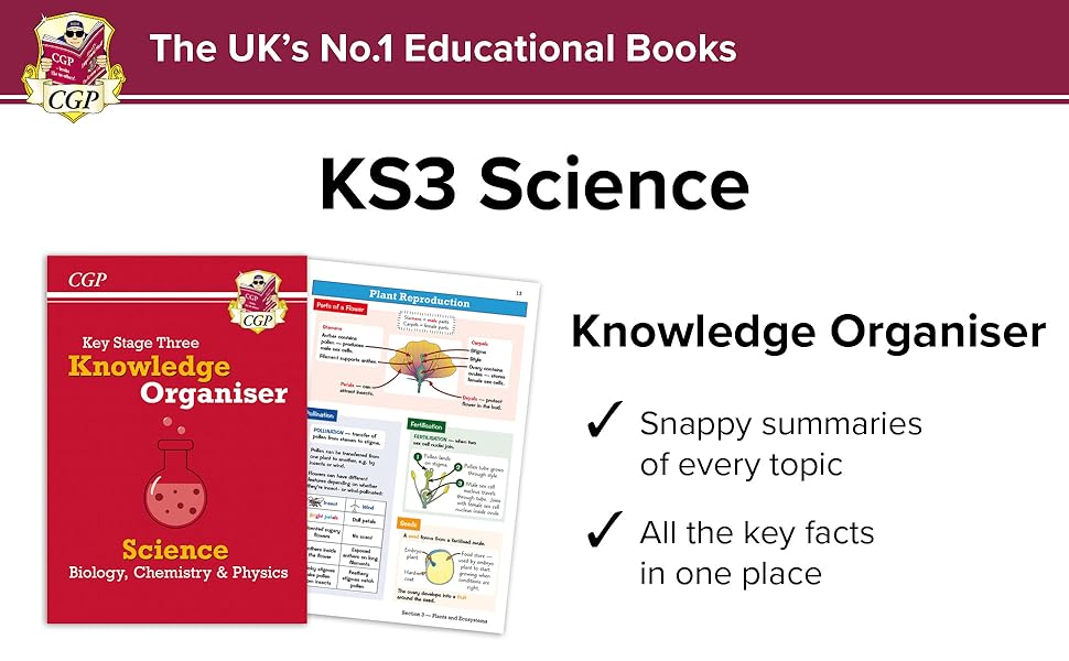 KS3 Science Knowledge Retriever: for Years 7, 8 and 9 (CGP KS3 Knowledge Organisers) 16 KS3 Science Knowledge Organiser
