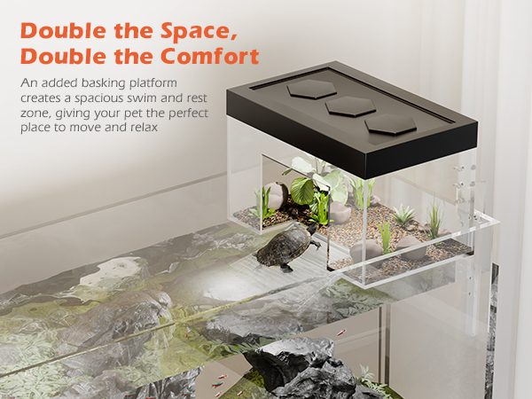 Amazon.com : AZV PC Turtle Basking Platform,11.8*7.8*7.8in