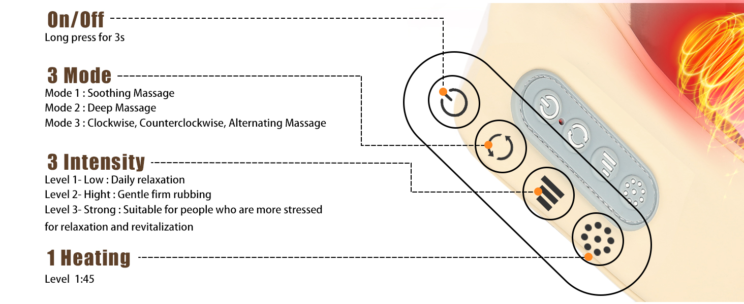 neck massager for pain relief deep tissue shiatsu neck and back massager