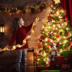 gold Christmas ribbon