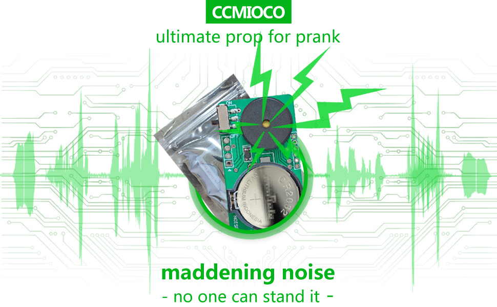 CCMIOCO Mini PCB Lrritating Noisemaker, Prank Stuff, Small