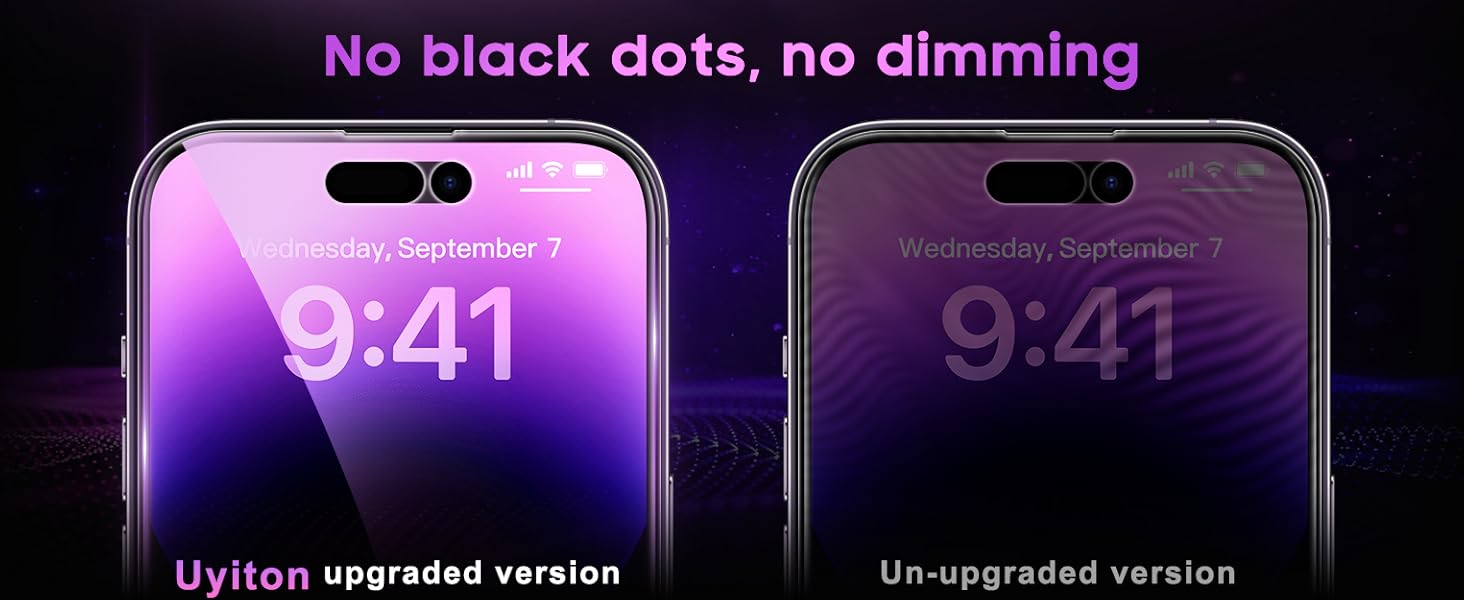 Uyiton Privacy Screen Protector for iPhone 14 Pro Max