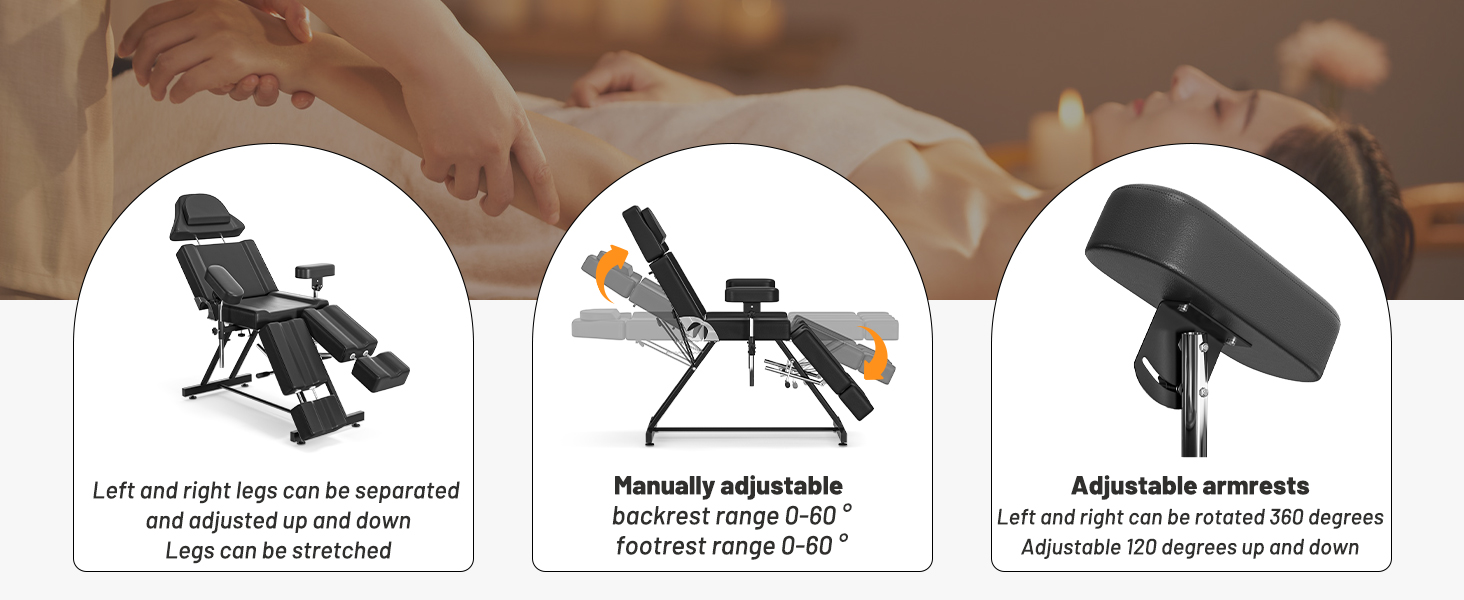 ABTSalon Tattoo Chair Lash Bed Esthetician Bed Massage