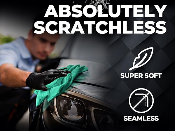 Toumett Chamois Leathers For Cars,40x65cm Soft Shammy Leather Cloth