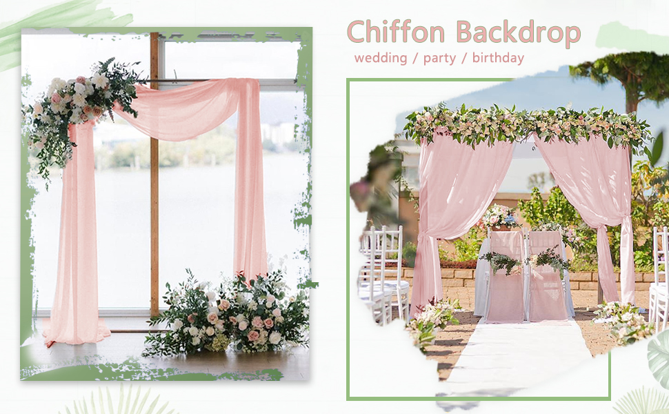 chiffon backdrop