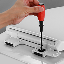 Two ways of installation, feasible for top mount.
