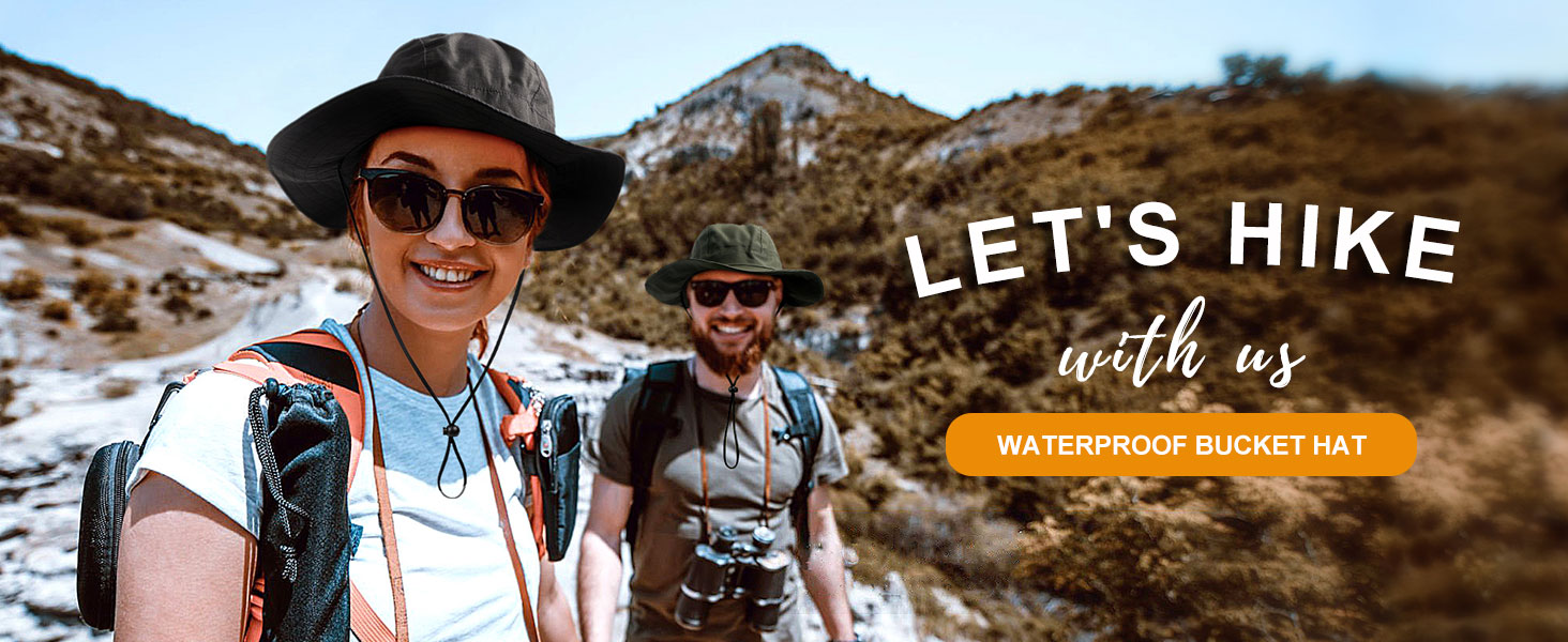 Womens Waterproof Bucket Sun Hat