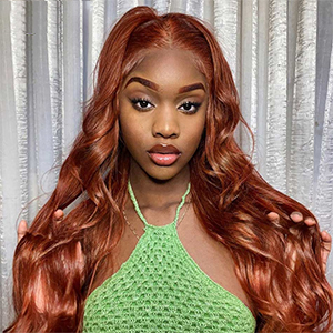 Red Brown Lace Front Wig