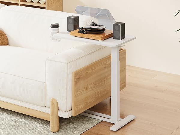 mobile standing desk overbed table IN LIVING ROOM