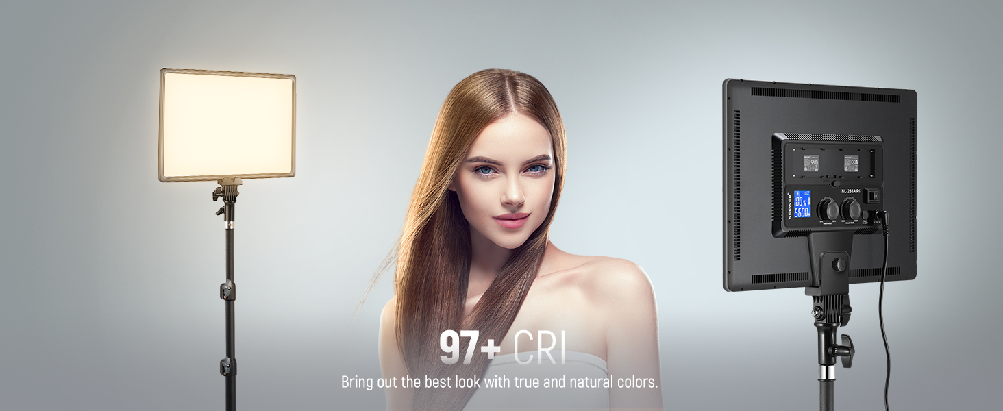 Neewer 18" Led Video Light Panel Lighting Kit with Remote