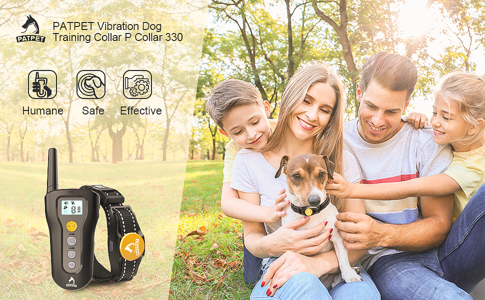 PATPET Vibrating Dog Collar No Shock Dog Training Collar
