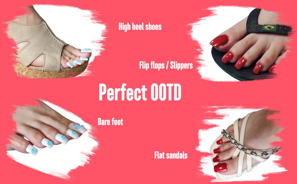 OOTD with long toe nails