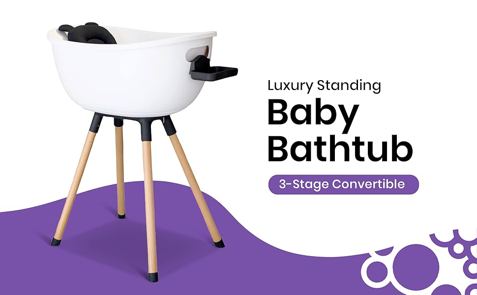 Luxury standing baby bathtub