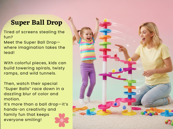 Super Ball Drop Mother and Daughter playing together
