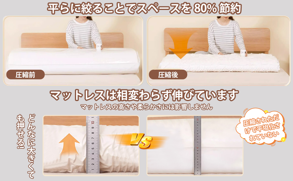 【2個】圧縮バッグ　真空パック 袋布団圧縮袋収納袋 大型　ラテックスマットレス 71X-7QVmWeL._UF350,350_QL80_.jpg
