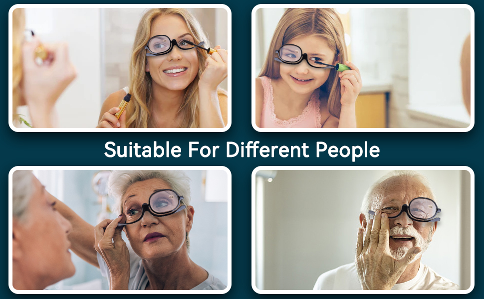 Make-up-Brille mit Vergrößerungsauge