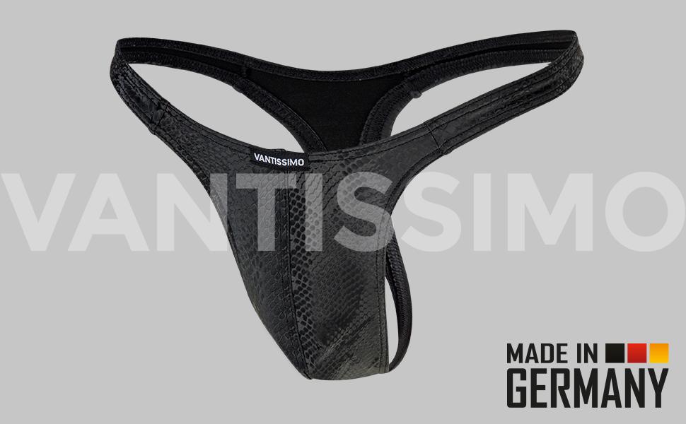 Schlangen Leder String B7V Made in Germany