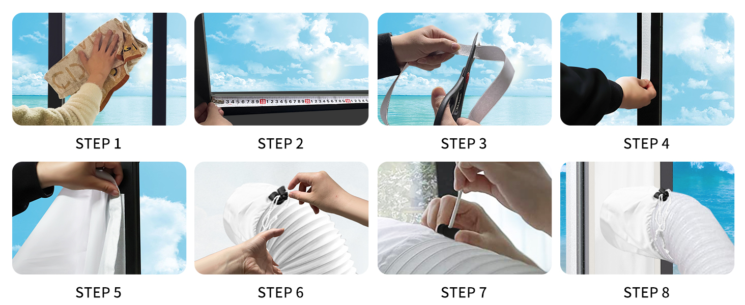 Landrip Window Seal for Portable Air Conditioner, Universal Portable AC