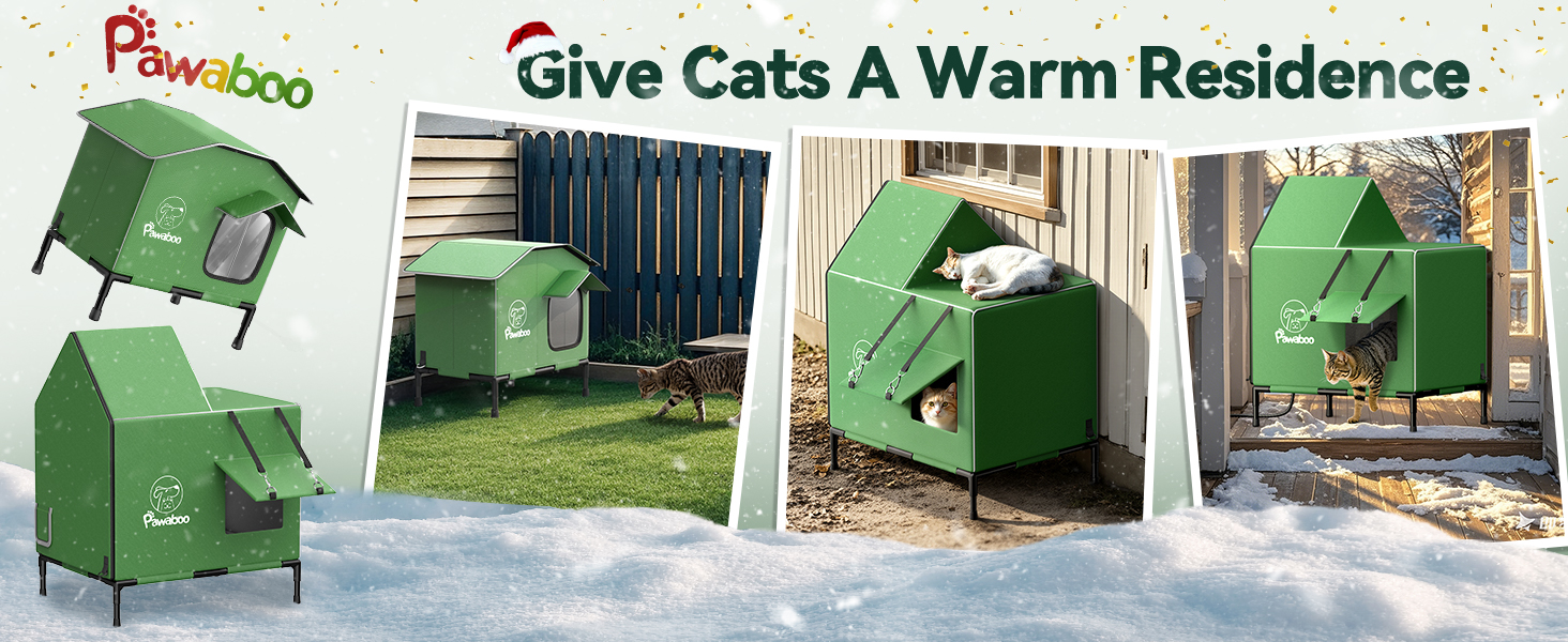 heated cat house for outdoor cats