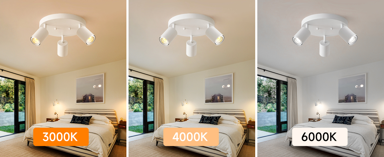 Round Ceiling Spotlight Fixture