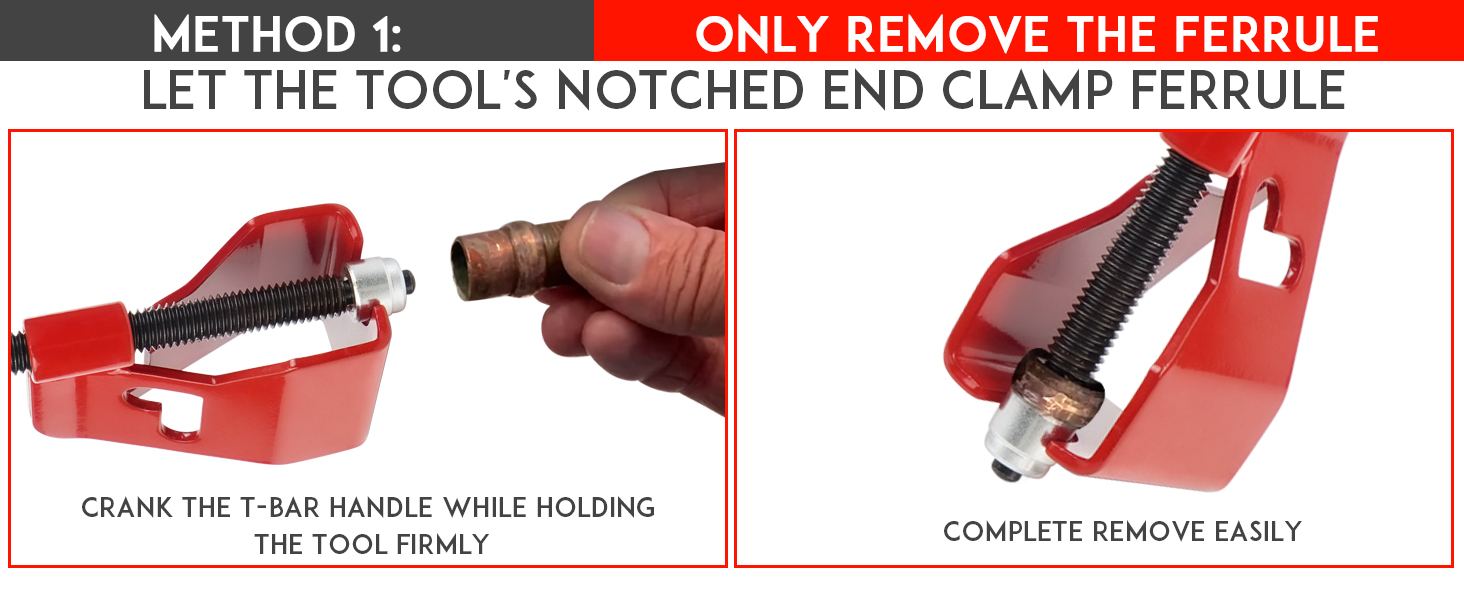 YESHMA Compression Sleeve Puller Tool Remove Ferrule Puller For 1/2