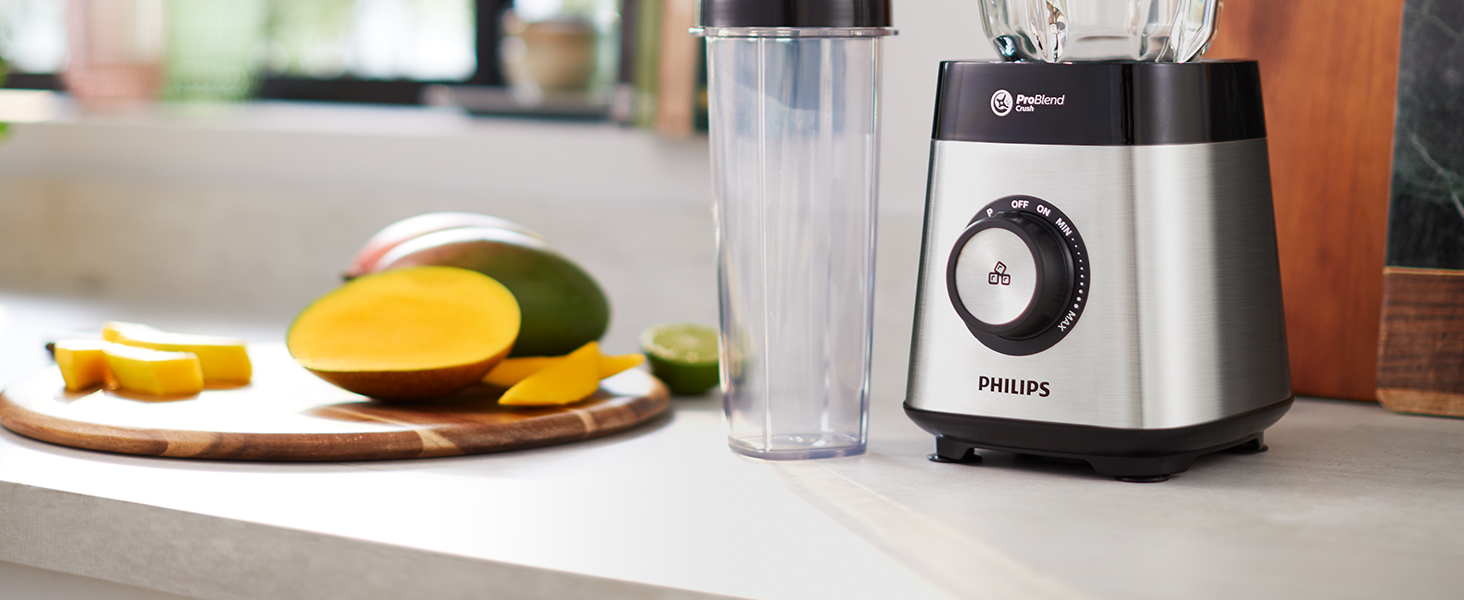 Philips Blender kielichowy oraz blender do smoothie 1000 W, Szklany