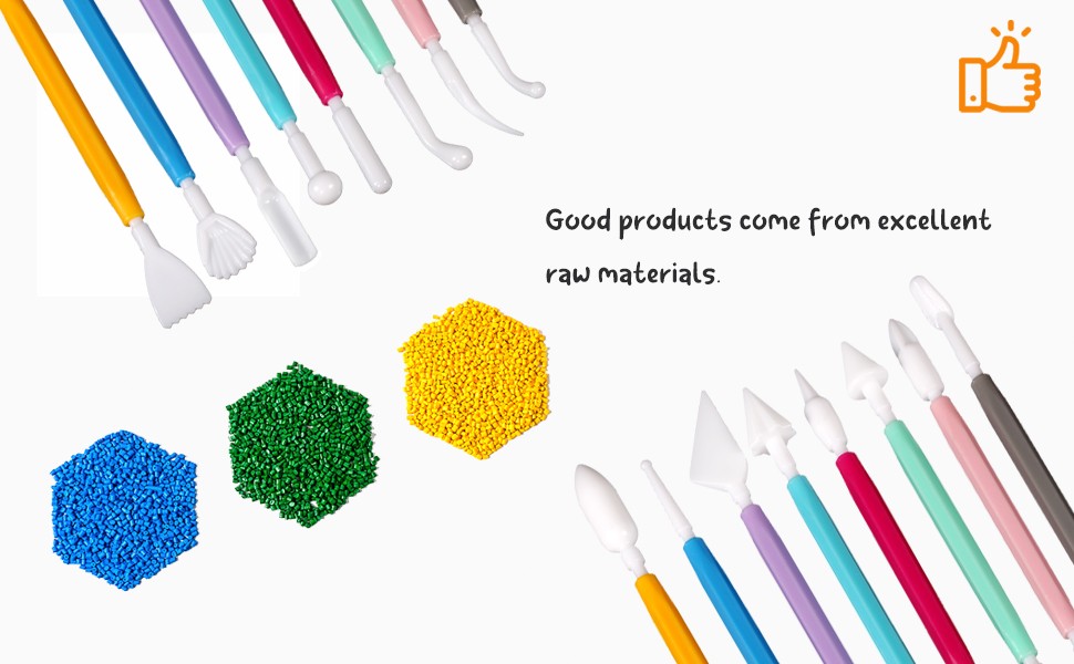 Pottery Sculpting Clay Tools for Kids 8Pcs Plastic DIY