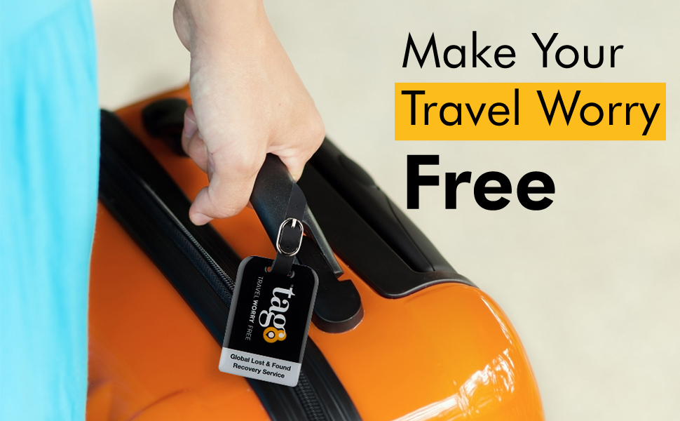 tag8 Airport Tracer Code Enabled Luggage Security Tag Bag tag for