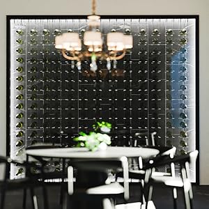 Installed Cable Wine Rack